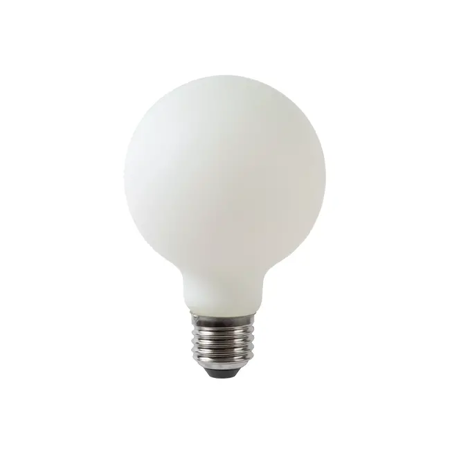 Lucide G80 - Filament lamp - Ø 8 cm - LED Dimming. - E27 - 1x4.9W 2700K - Opal