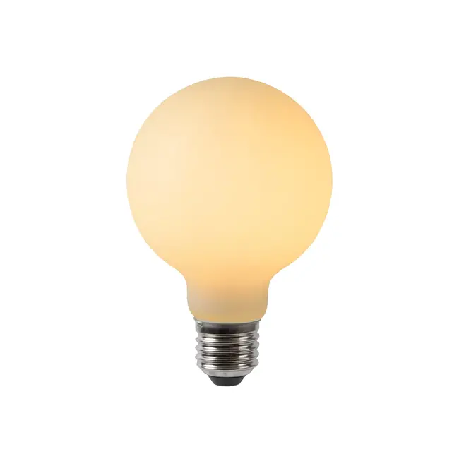 Lucide G80 - Filament lamp - Ø 8 cm - LED Dimming. - E27 - 1x4.9W 2700K - Opal