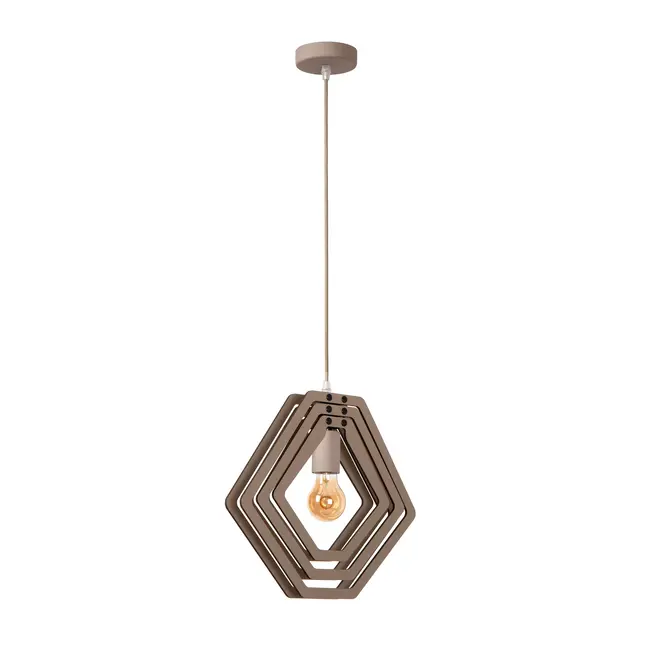 MAURO - Suspension chambre enfant - 1xE27 - Taupe - 77489/01/41