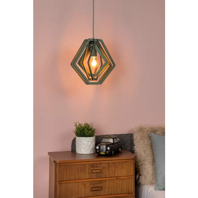 MAURO - Hanglamp Kinderkamer - 1xE27 - Groen - 77489/01/33