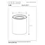 TUBE - Table lamp - Ø 9,6 cm - LED Dim. - GU10 - 1x5W 2600K/2800K - 3 StepDim - White - 22552/05/31
