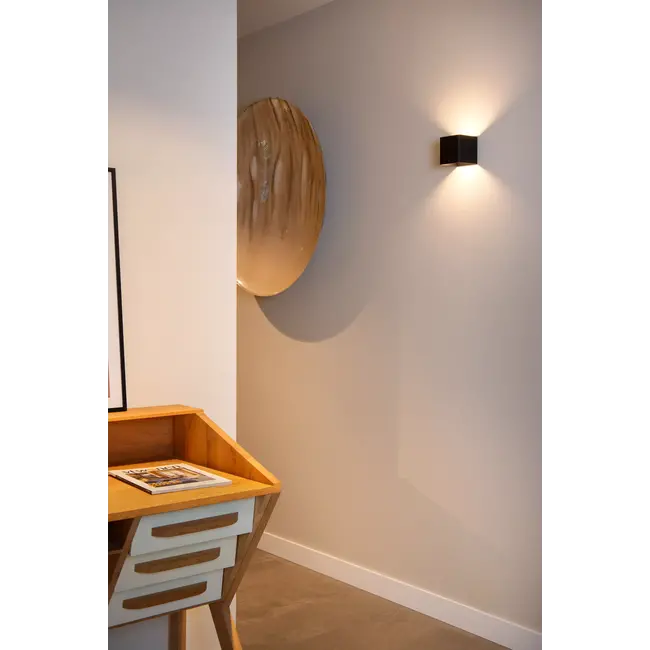 VERTIGO - Rechargeable Wall light Indoor/Outdoor - Battery pack/batteries - LED Dim. - 1x6W 2700K - IP54 - Motion & Day/Night Sensor - Black - 27250/06/30