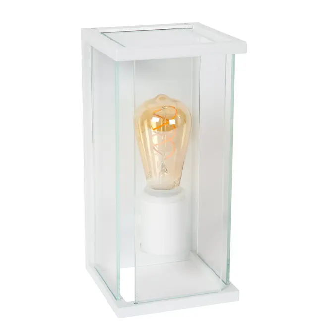 CLAIRE - Wandlamp Binnen/Buiten - 1xE27 - IP54 - Beweging & dag/nacht sensor - Wit - 27883/11/31
