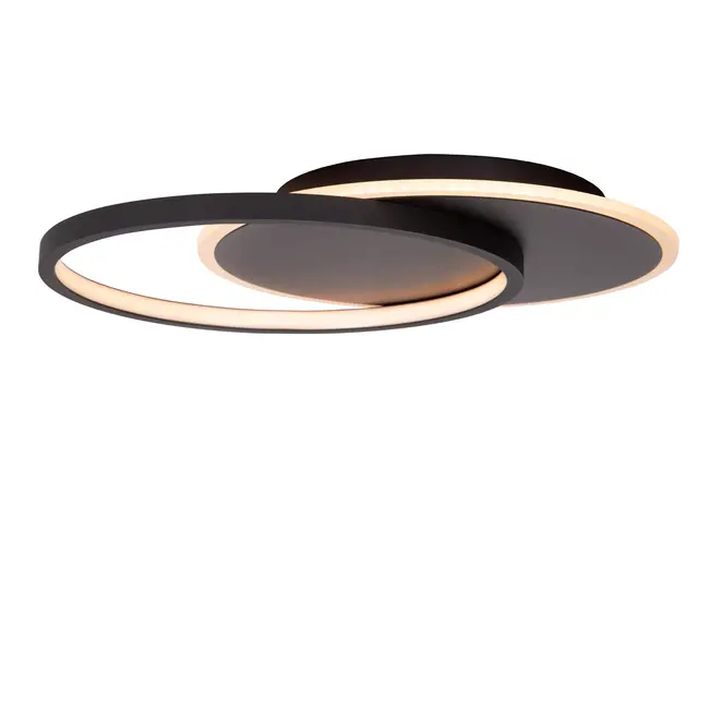 AXELLE - Flush ceiling light - LED Dim. - 1x24W 2700K - 3 StepDim - Black - 44112/24/30