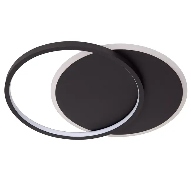 AXELLE - Flush ceiling light - LED Dim. - 1x24W 2700K - 3 StepDim - Black - 44112/24/30