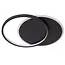 AXELLE - Flush ceiling light - LED Dim. - 1x24W 2700K - 3 StepDim - Black - 44112/24/30