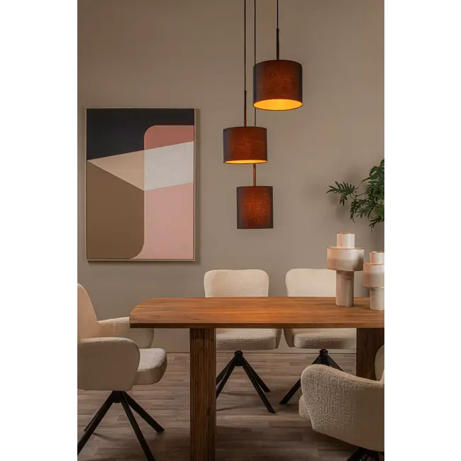 MAYA - Suspension - Ø 46 cm - 3xE27 - Noir - 45409/13/30