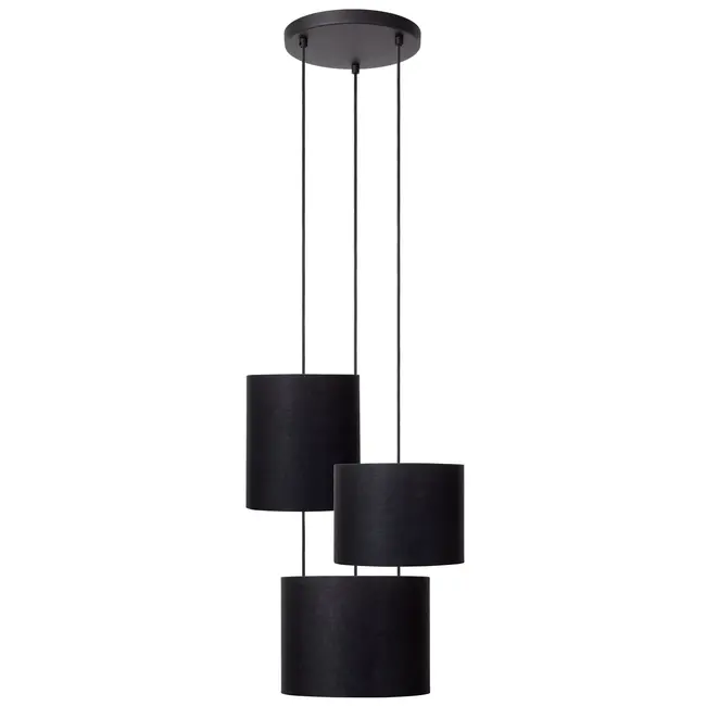 MAYA - Pendant light - Ø 46 cm - 3xE27 - Black - 45409/13/30