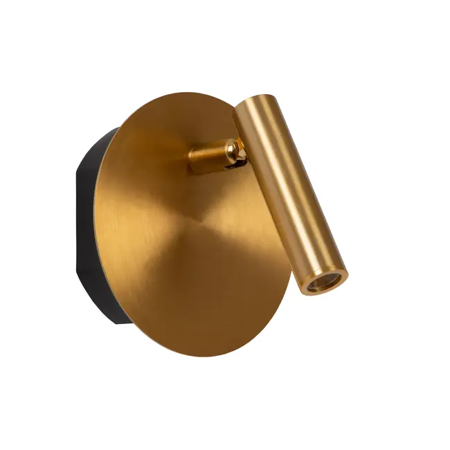 JOLIJN - Rechargeable Bedside lamp / Wall light - Battery pack/batteries - Ø 10,2 cm - LED - 1x2W 3000K - Magnetic - Matt Gold / Brass - 77288/03/02