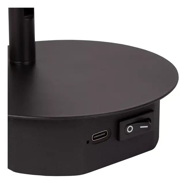 JOLIJN - Rechargeable Bedside lamp / Wall light - Battery pack/batteries - Ø 10,2 cm - LED - 1x2W 3000K - Magnetic - Black - 77288/03/30