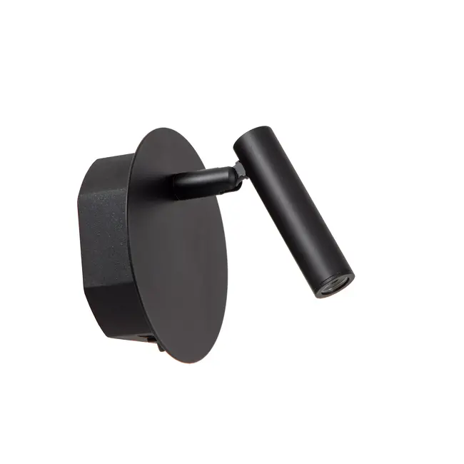 JOLIJN - Lampe de chevet / Applique mural Rechargeable - Batterie/Piles - Ø 10,2 cm - LED - 1x2W 3000K - Magnétique - Noir - 77288/03/30