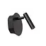 JOLIJN - Oplaadbare Bedlamp / Wandlamp - Accu/Batterij - Ø 10,2 cm - LED - 1x2W 3000K - Magnetisch - Zwart - 77288/03/30