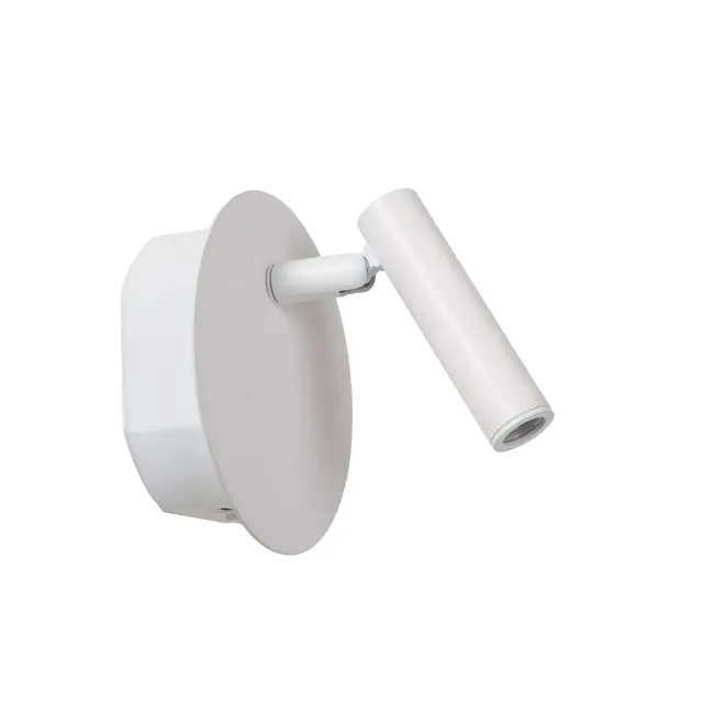 JOLIJN - Oplaadbare Bedlamp / Wandlamp - Accu/Batterij - Ø 10,2 cm - LED - 1x2W 3000K - Magnetisch - Wit - 77288/03/31