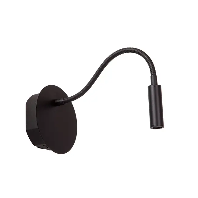 JOLIJN - Rechargeable Bedside lamp / Wall light - Battery pack/batteries - Ø 11 cm - LED - 1x2W 3000K - Magnetic - Black - 77289/03/30