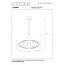 CORINA - Pendant light - Ø 50 cm - 1xE27 - Cream - 03447/52/38