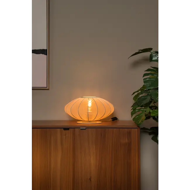 CORINA - Lampe de table - Ø 40 cm - 1xE27 - Crème - 03547/40/38
