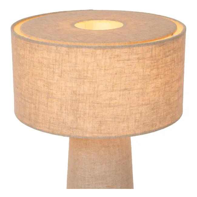 LEEROY - Lampe de table - Ø 30 cm - 1xE27 - Taupe - 03548/50/41