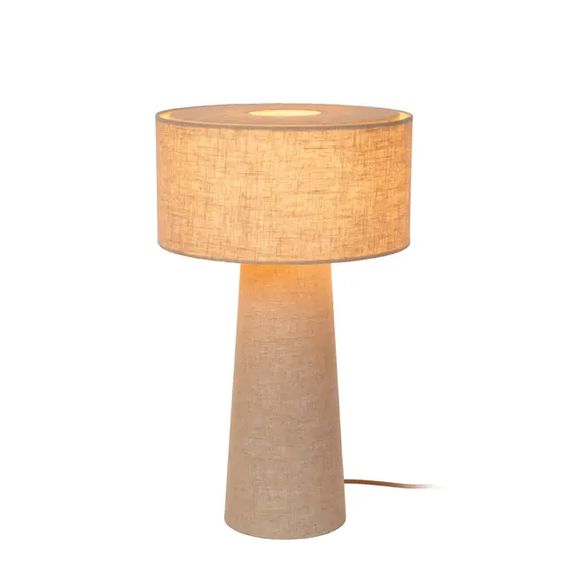 LEEROY - Table lamp - Ø 30 cm - 1xE27 - Taupe - 03548/50/41