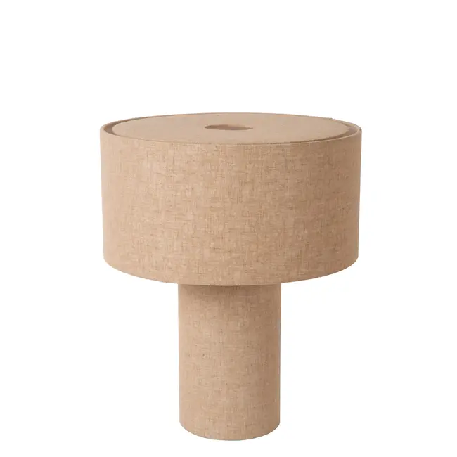 LEEROY - Lampe de table - 1xE27 - Taupe - 03548/52/41