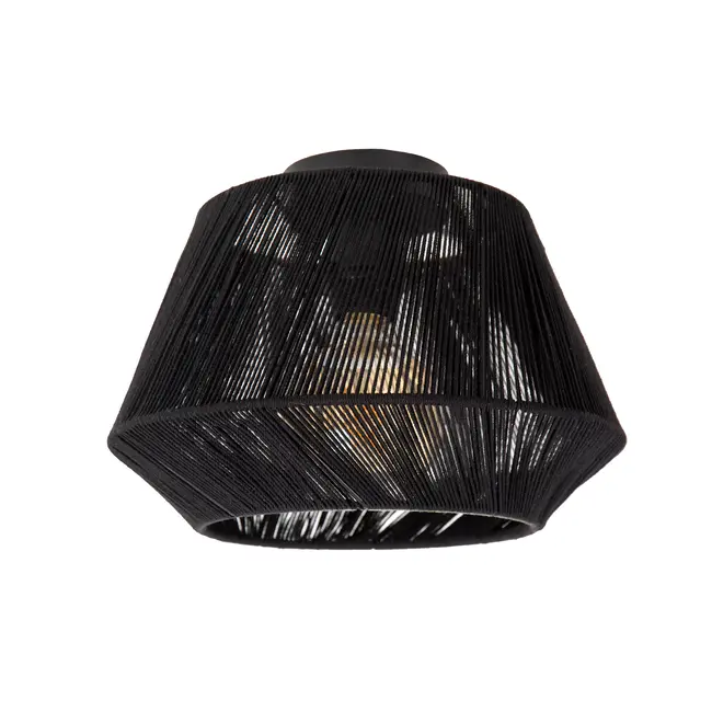 JESSICA - Flush ceiling light - Ø 30 cm - 1xE27 - Black - 10121/30/30