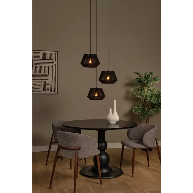 JESSICA - Suspension - Ø 35,5 cm - 3xE27 - Noir - 10421/13/30