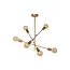 LESTER - Flush ceiling light - 6xE27 - Matt Gold / Brass - 21119/06/02