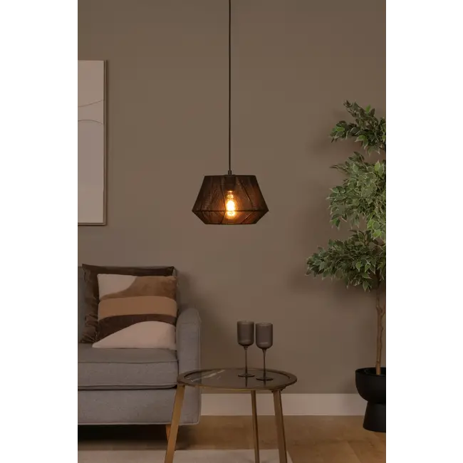 JESSICA - Hanglamp - Ø 30 cm - 1xE27 - Zwart - 10421/30/30