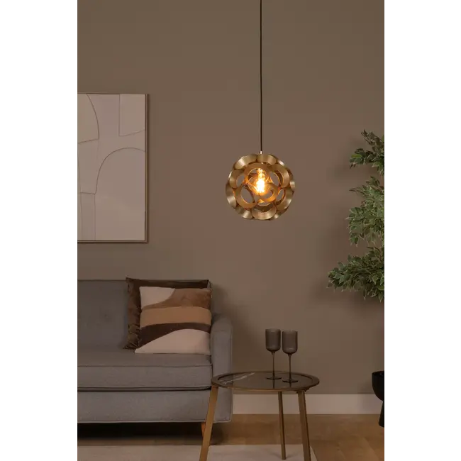 HANNELORE - Suspension - Ø 30 cm - 1xE27 - Or Mat / Laiton - 10423/30/02