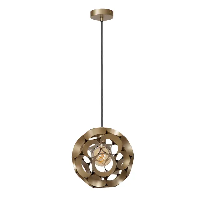 HANNELORE - Suspension - Ø 30 cm - 1xE27 - Or Mat / Laiton - 10423/30/02