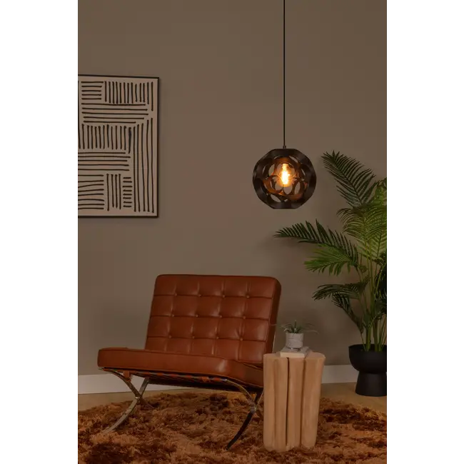 HANNELORE - Pendant light - Ø 30 cm - 1xE27 - Black - 10423/30/30