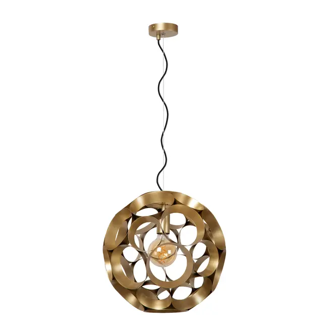 HANNELORE - Pendant light - Ø 40 cm - 1xE27 - Matt Gold / Brass - 10423/40/02