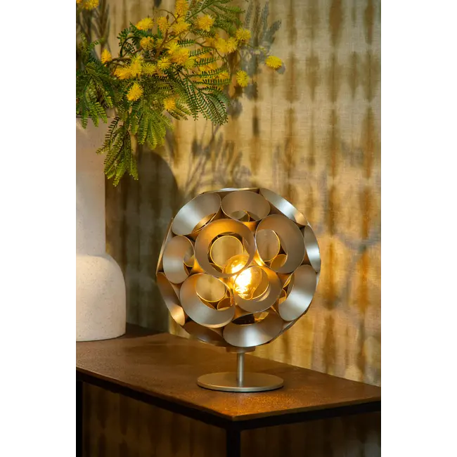 HANNELORE - Table lamp - Ø 25 cm - 1xE27 - Matt Gold / Brass - 10523/01/02