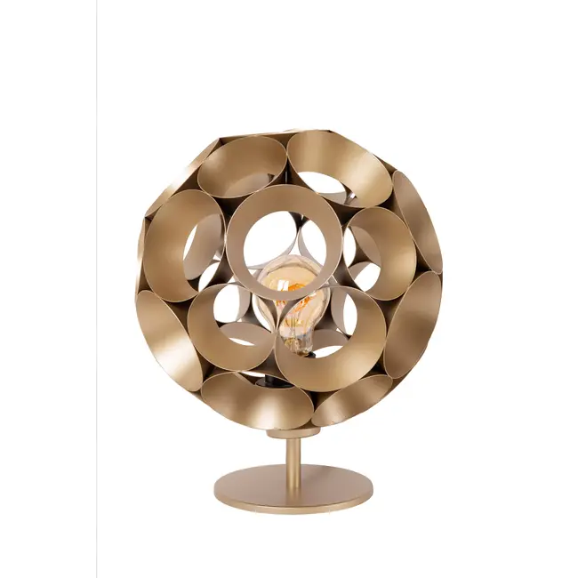 HANNELORE - Lampe de table - Ø 25 cm - 1xE27 - Or Mat / Laiton - 10523/01/02