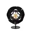 HANNELORE - Tafellamp - Ø 25 cm - 1xE27 - Zwart - 10523/01/30