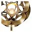 HANNELORE - Vloerlamp - Ø 30 cm - 1xE27 - Mat Goud / Messing - 10723/01/02