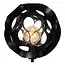 HANNELORE - Lampadaire - Ø 30 cm - 1xE27 - Noir - 10723/01/30