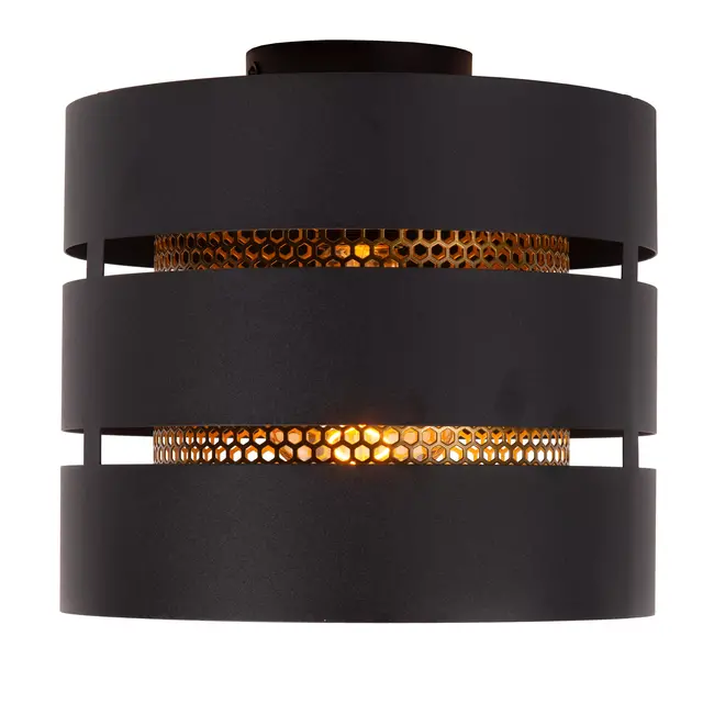 ROSAS - Flush ceiling light - Ø 26 cm - 1xE27 - Black - 21133/01/30
