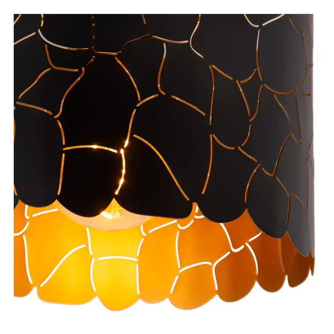 ALMELO - Plafonnière - Ø 25,5 cm - 1xE27 - Zwart - 21134/26/30