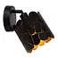 ALMELO - Wandspot / Wandlamp - Ø 12 cm - 1xE14 - Zwart - 21234/01/30