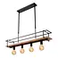 MILONGA - Hanglamp - 4xE27 - Zwart - 21432/04/30