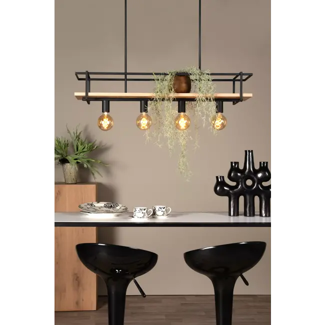 MILONGA - Pendant light - 4xE27 - Black - 21432/04/30