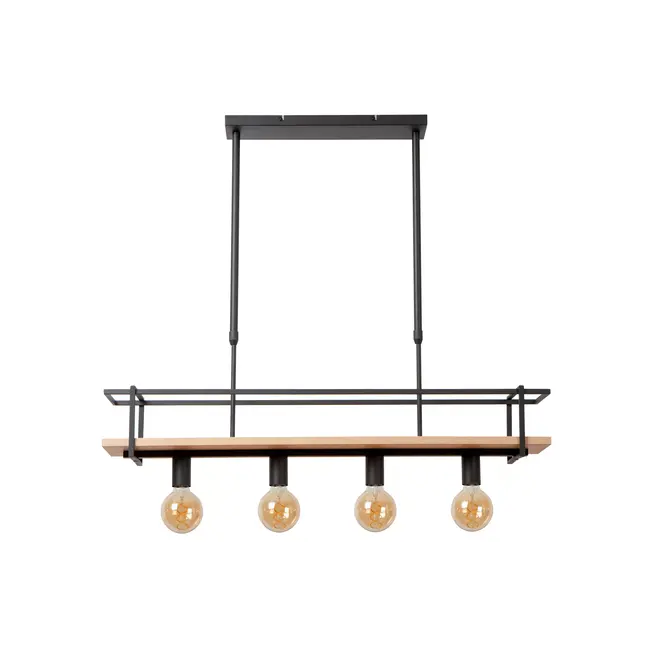 MILONGA - Suspension - 4xE27 - Noir - 21432/04/30