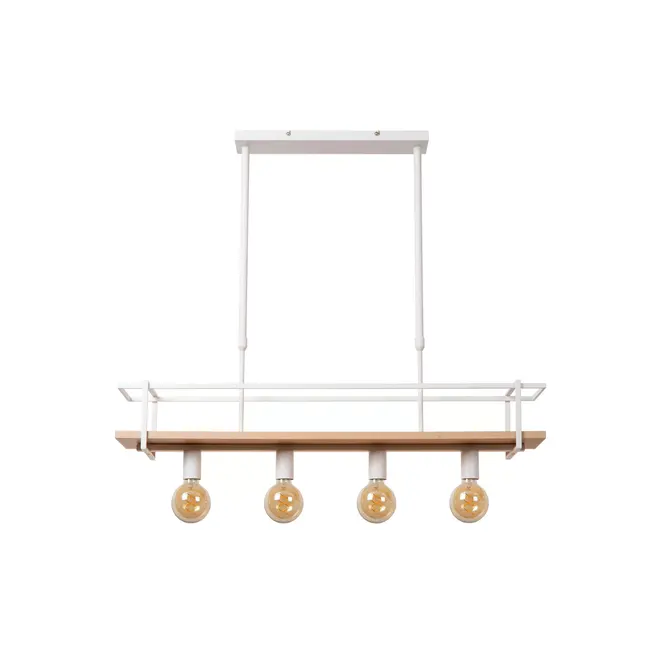 MILONGA - Hanglamp - 4xE27 - Wit - 21432/04/31