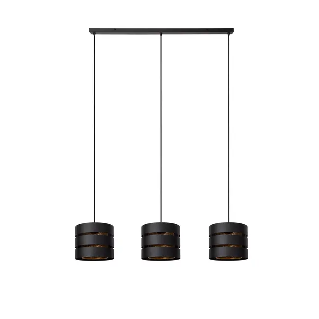 ROSAS - Suspension - 3xE27 - Noir - 21433/03/30