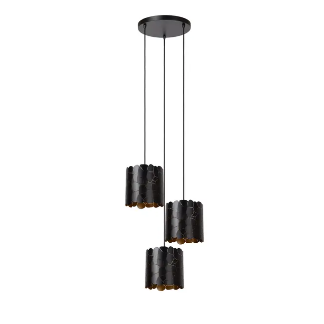 ALMELO - Pendant light - 3xE27 - Black - 21434/13/30