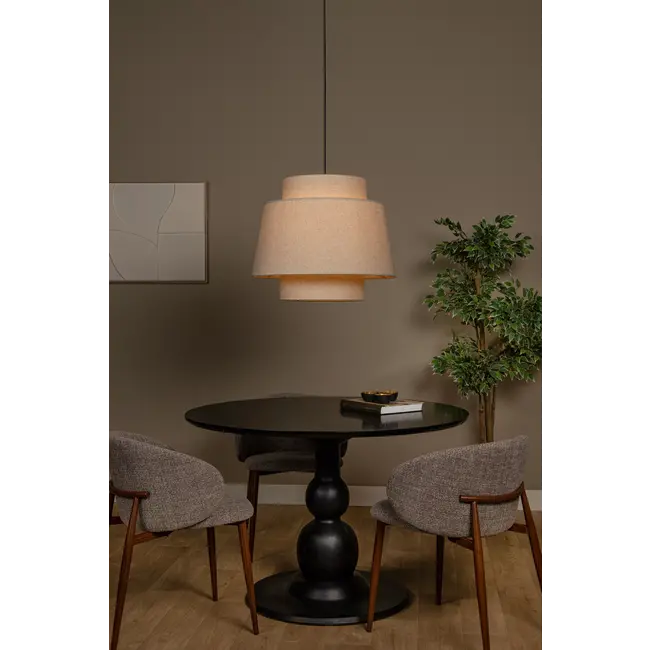 TRIBUTE - Pendant light - Ø 60 cm - 1xE27 - Cream - 21435/60/38