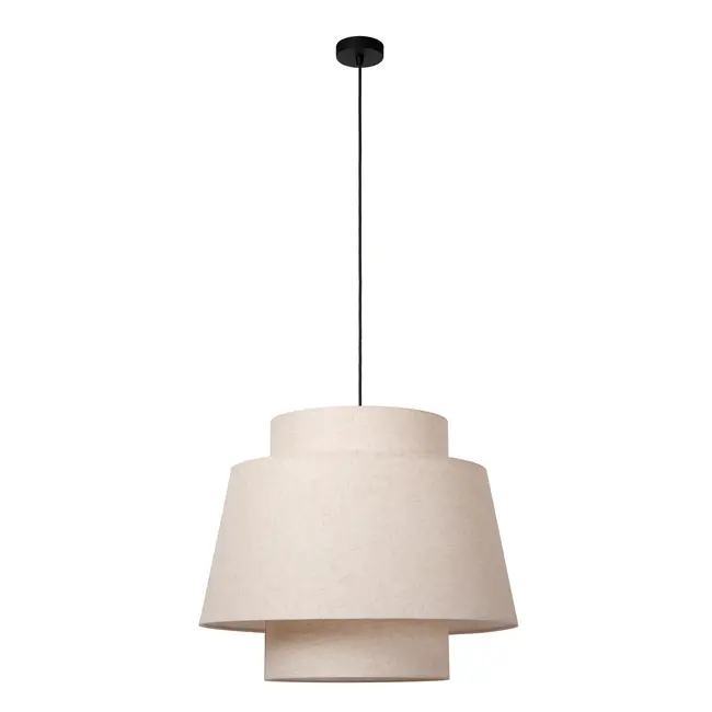 TRIBUTE - Pendant light - Ø 60 cm - 1xE27 - Cream - 21435/60/38