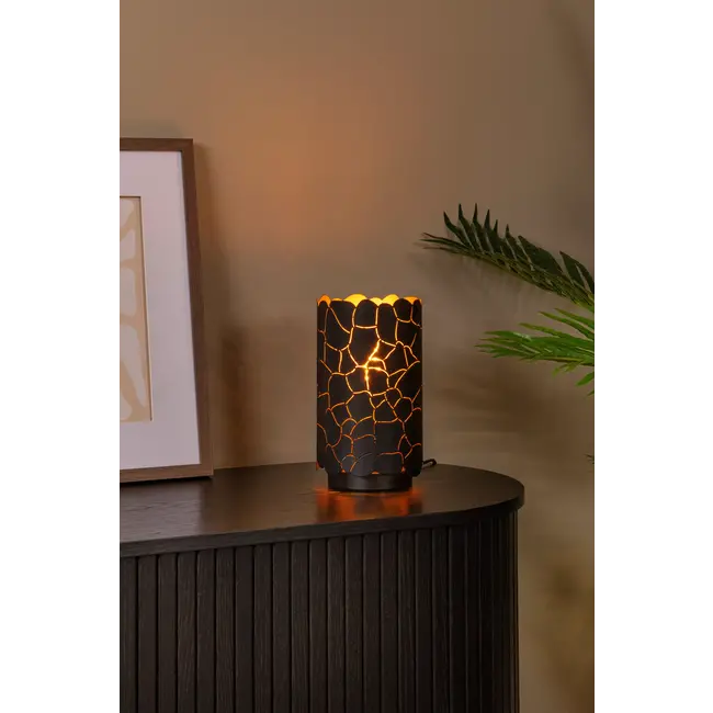 ALMELO - Table lamp - Ø 15 cm - 1xE27 - Black - 21534/15/30