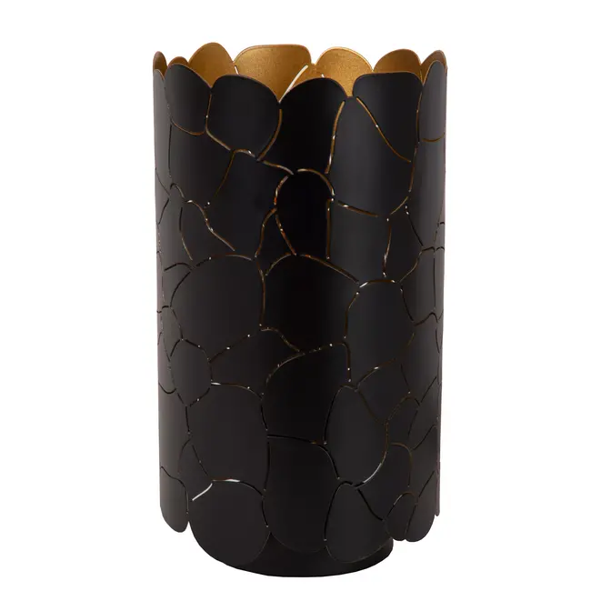 ALMELO - Tafellamp - Ø 15 cm - 1xE27 - Zwart - 21534/15/30