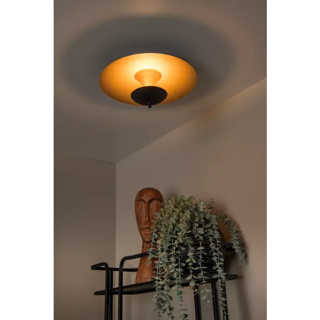 VULCAN - Plafonnier - Ø 35 cm - LED Dim. - 1x9W 3000K - Noir - 30161/09/30